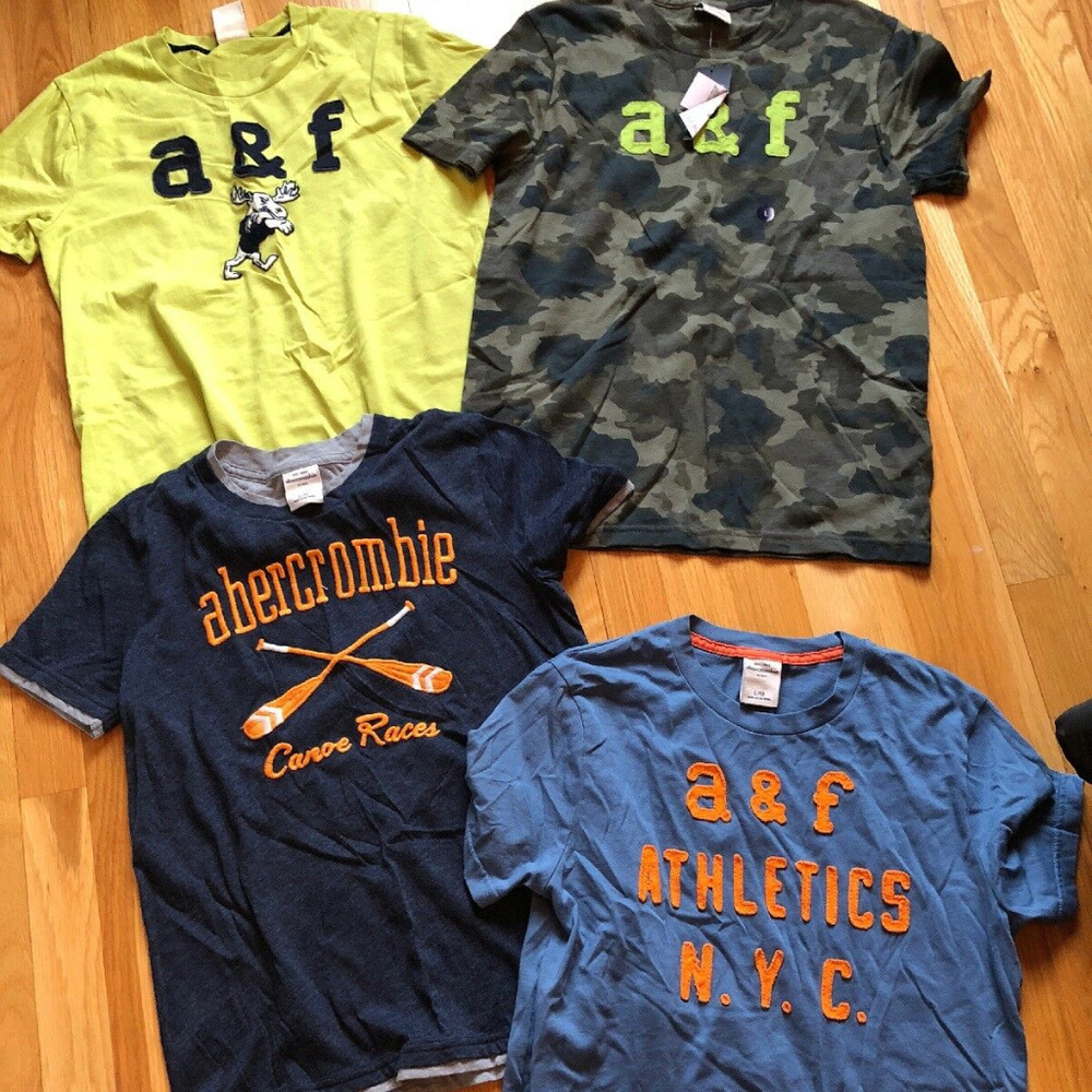 4 Abercrombie kids T-shirts size large 14